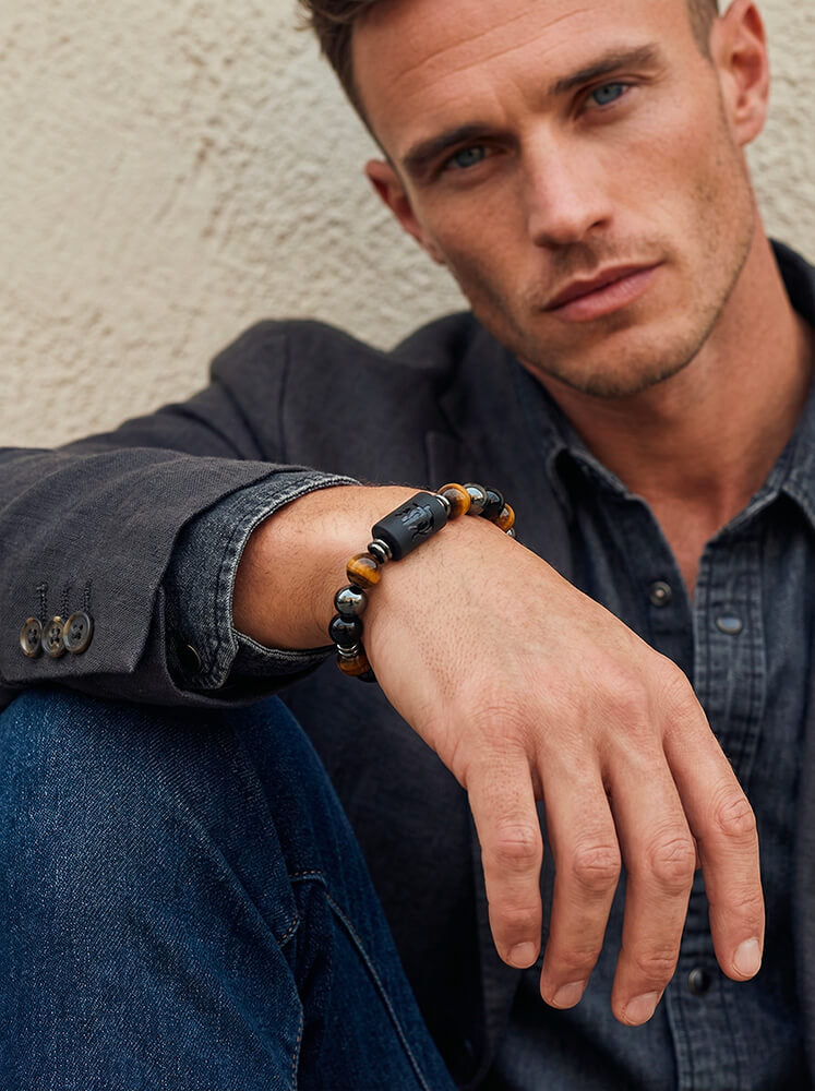 Bracelets Homme Pierre Naturelle Image