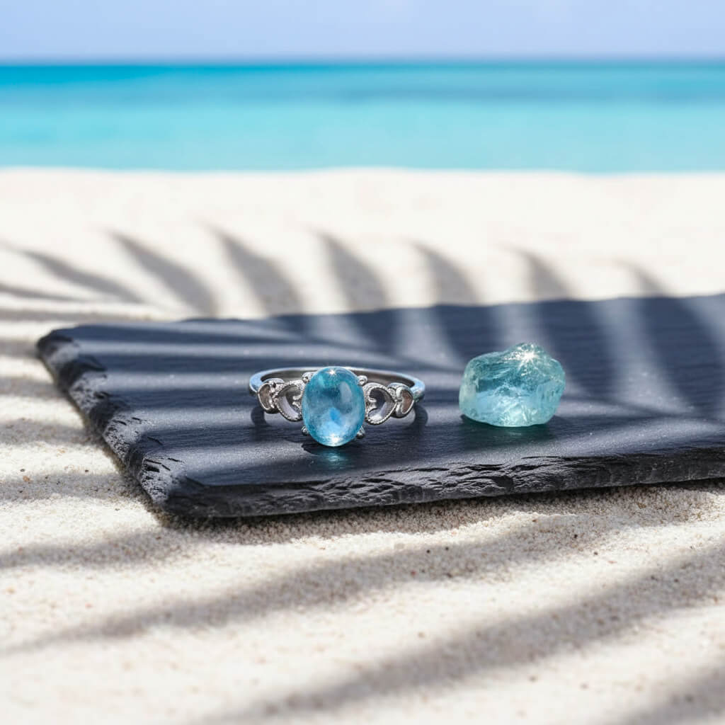 Bague Aigue-Marine Aelya™