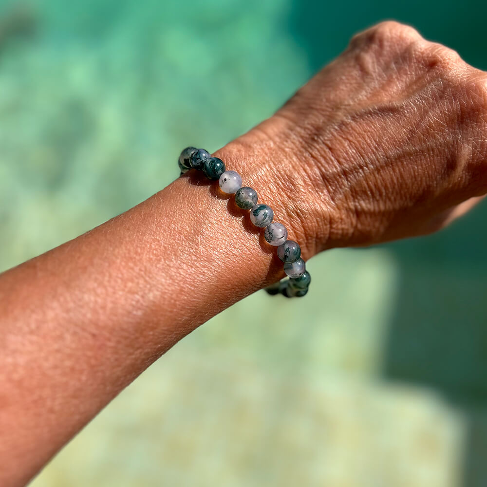 Bracelet Agate Mousse Sylvëa™