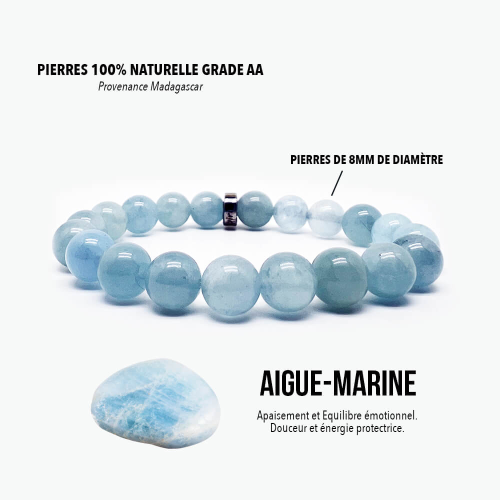 Bracelet Aigue-Marine Vishuddha™