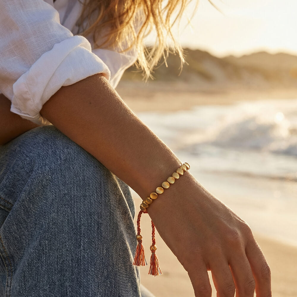 Bracelet Tibétain Cuivre Shambhala Sūrya™