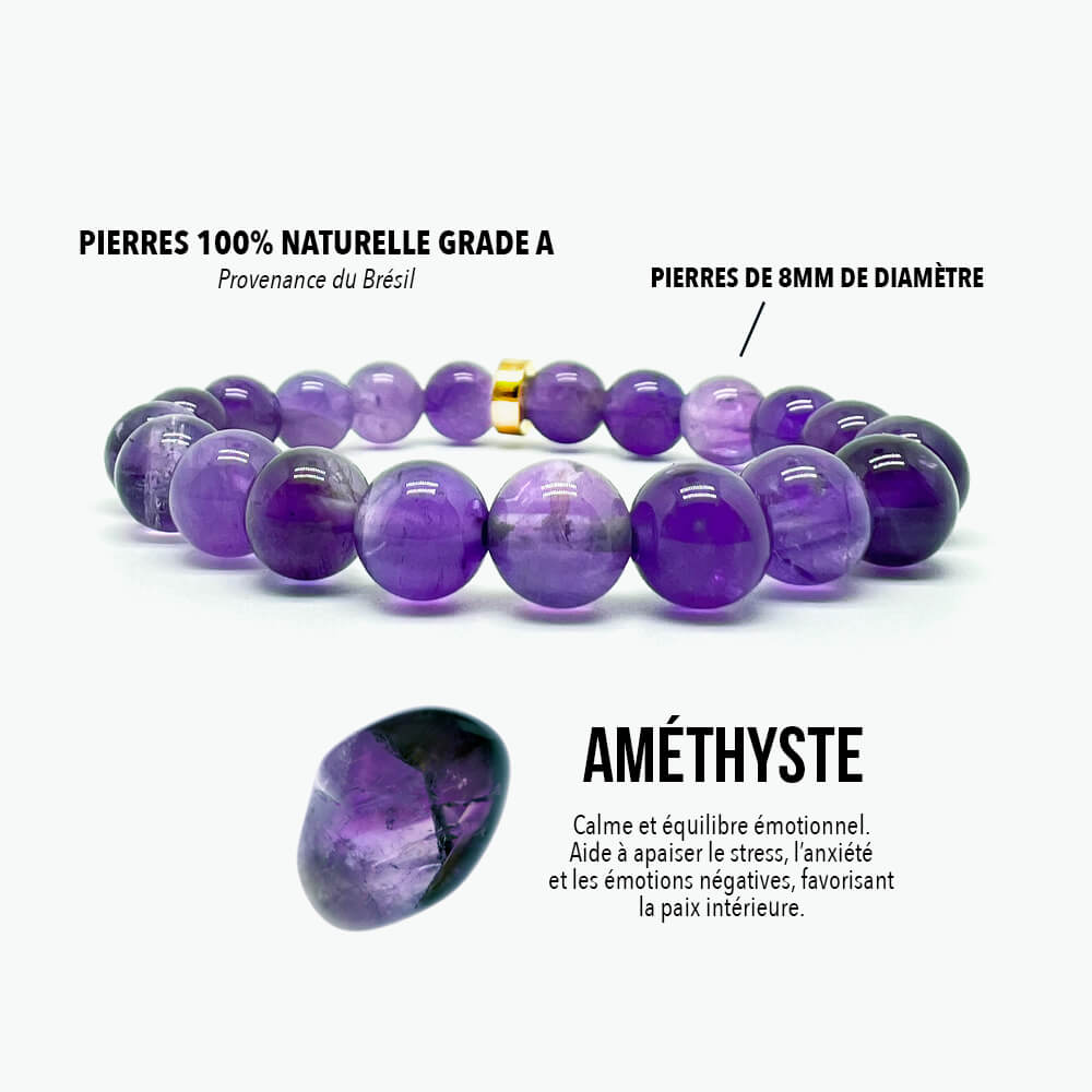 Bracelet Améthyste Sahasrara™