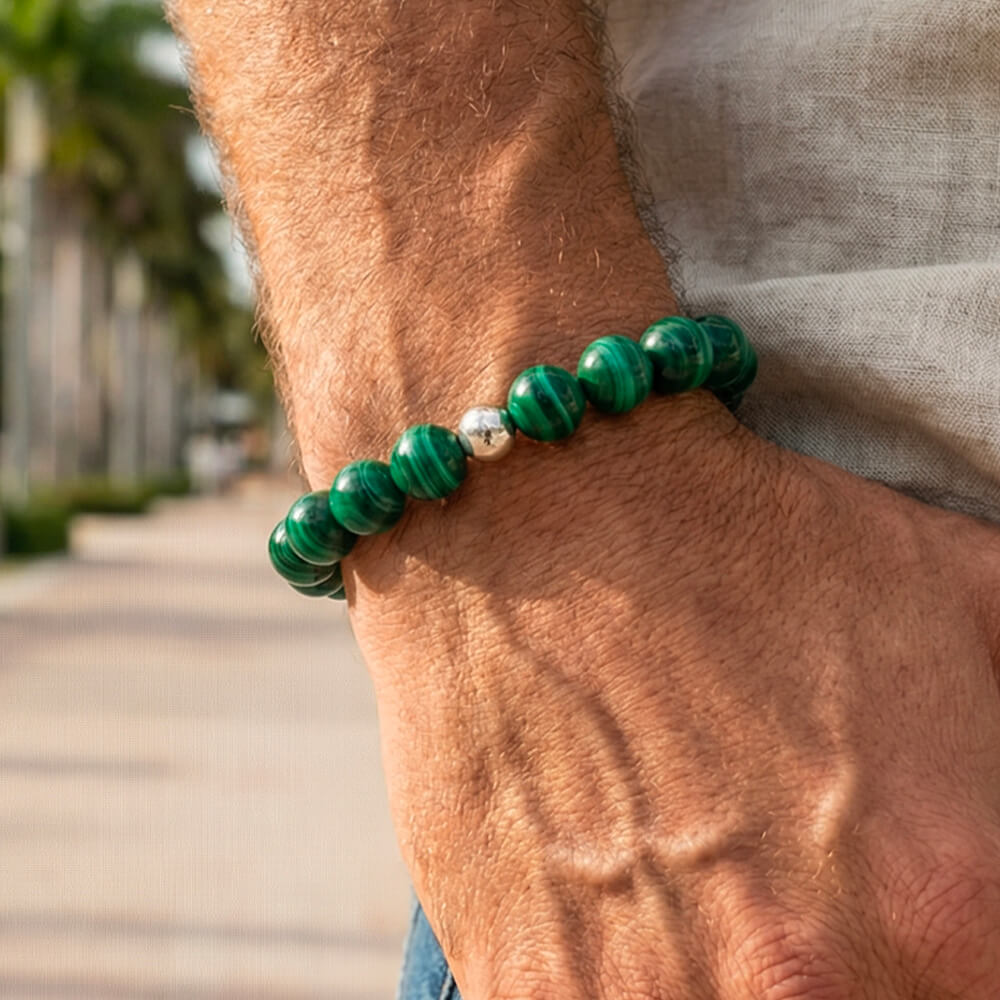 Bracelet Malachite Coeur D'Emeraude™