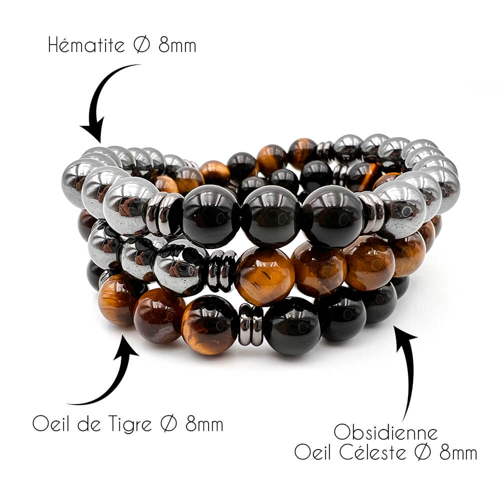 Bracelet Multirang Triple Protection Aegis Nocturnis™