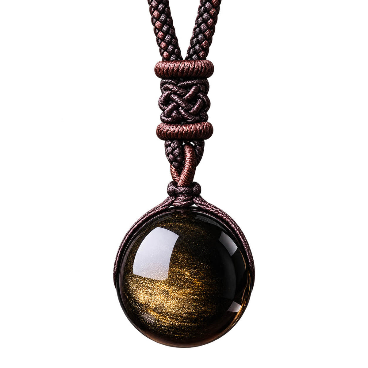 Pendentif Obsidienne Dorée Solarys™